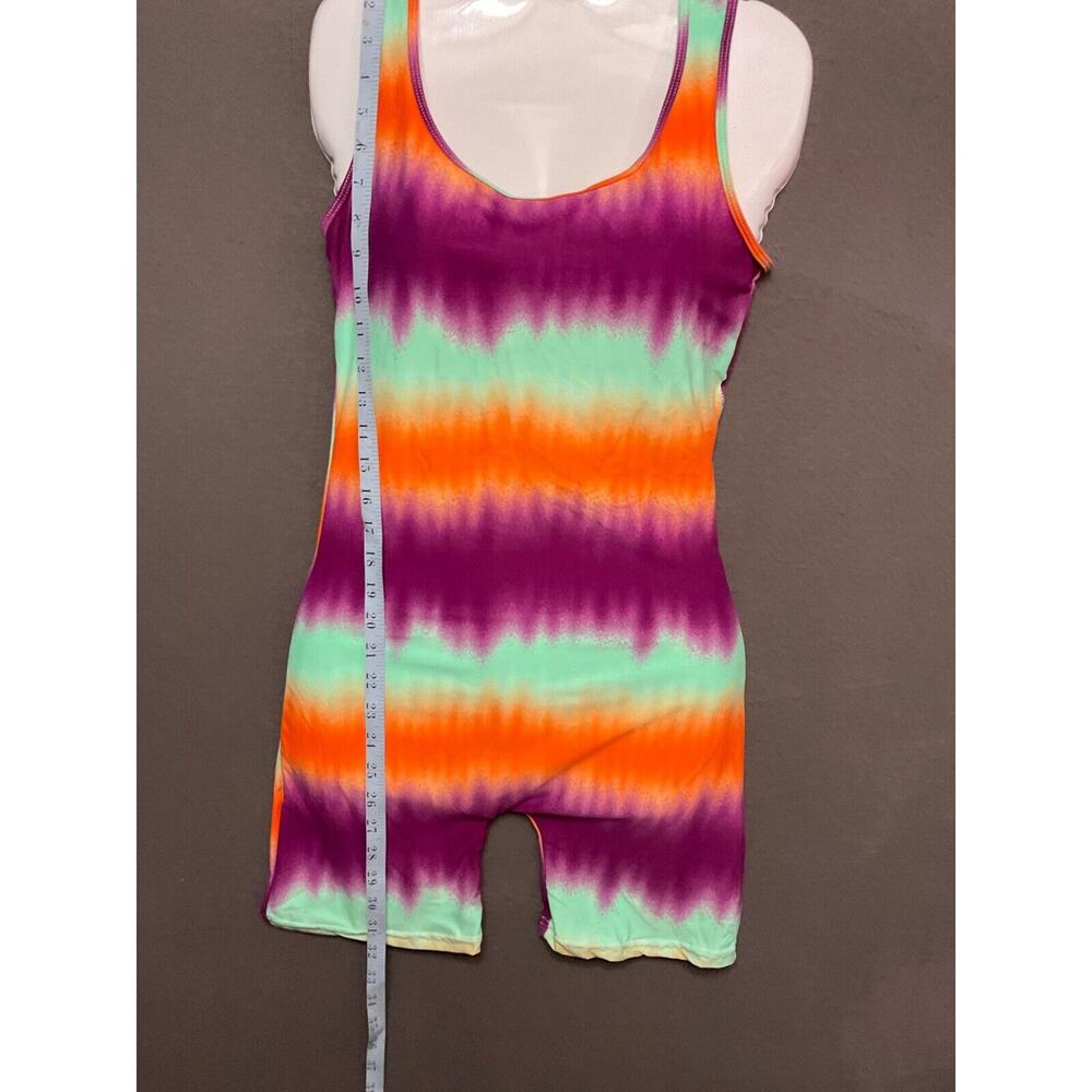 AQ-Sport Tie-Dye Sleeveless Romper Med Jumpsuit NWT Boho Festival - Picture 2 of 6